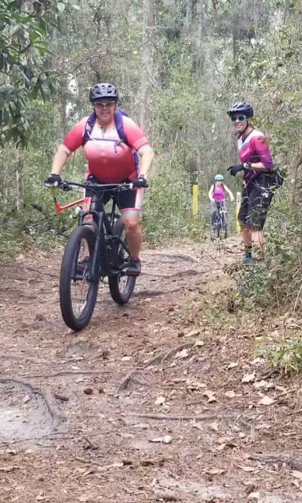 Mtb Riding On Trail
