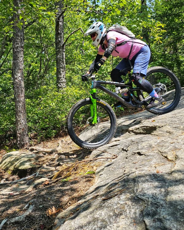 Women Taking Mountain Biking Lesson